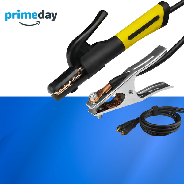 SSimder Heavy Duty Electrode Holder & Ground Clamp Pack