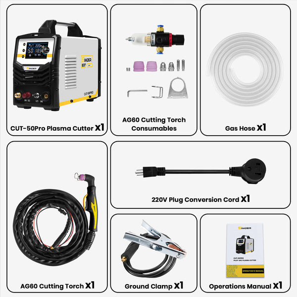 SSIMDER Upgraded CUT-50 PRO Pilot Arc Plasma Cutter