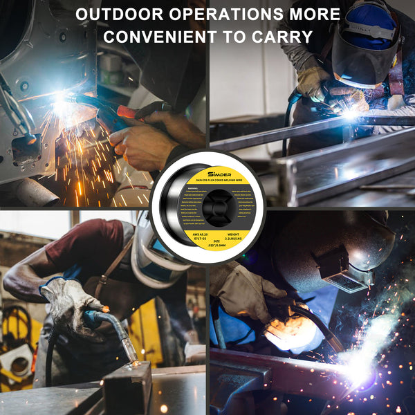 Filo per saldatura con anima in flusso SSimder E71TGS.035" 2 libbre