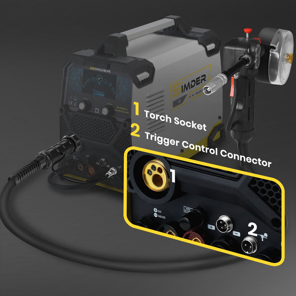 Pistola de carrete de soldadura de aluminio de 16 pies y 200 amperios de aluminio