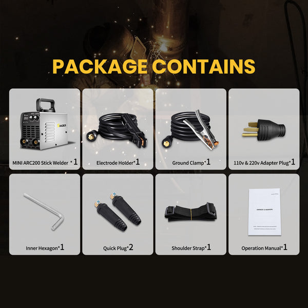 SSIMDER ARC-200 MINI soldador de palo portátil gris