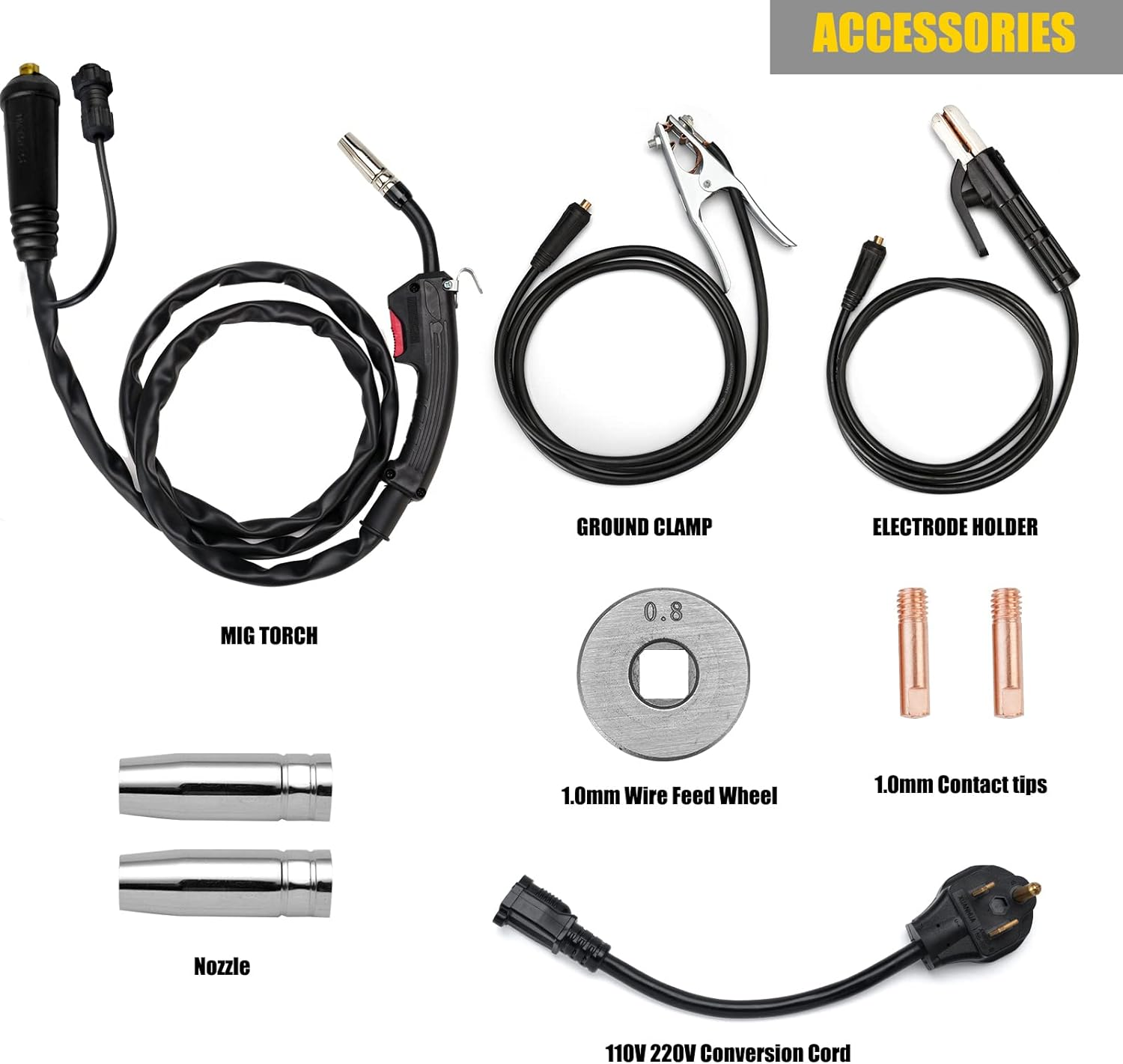 SSimder MIG-140S Gasless 2 in 1 MIG Welder