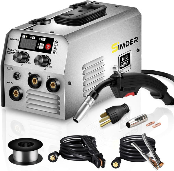 SSimder MIG-140S Gasless 2 in 1 MIG Welder