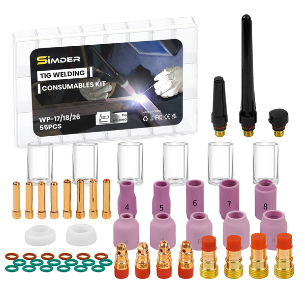 SSIMDER WP17 TIG Soldadura Consumible Pack 28pcs