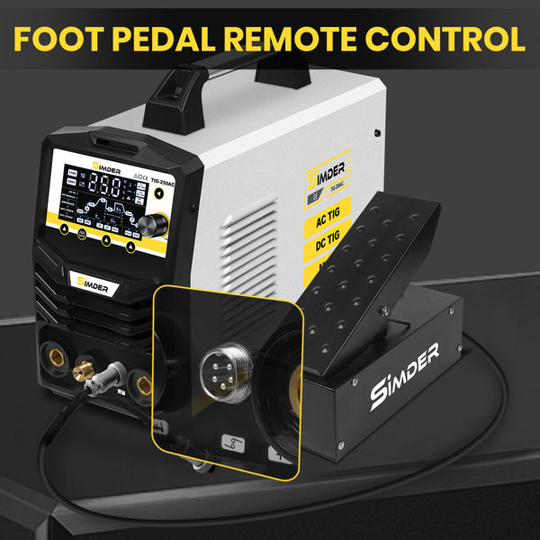 Pre Sale - SSIMDER TIG-250 AC TIG Welder With Smart Synergic AC/DC TIG, AC/DC Pulse TIG, Spot TIG, Stick