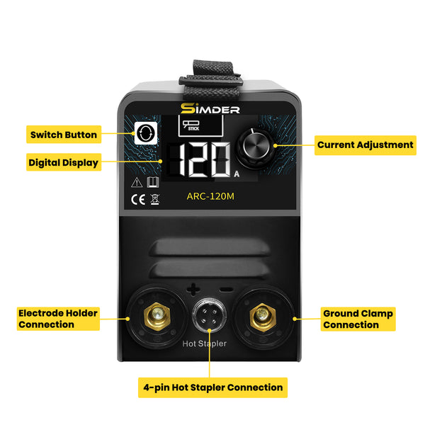 SSIMDER ARC-120M Stick Welder & Hot Stapler
