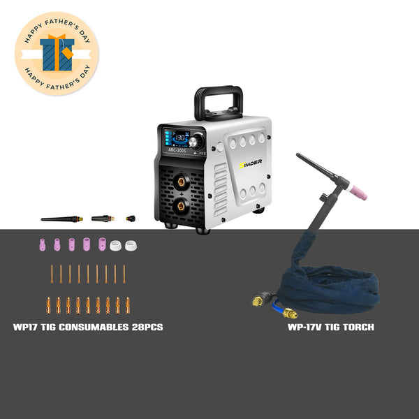 SSIMDER ARC-200S Stick Welder Lift Tig/Stick 2 en 1 Máquina de soldadura