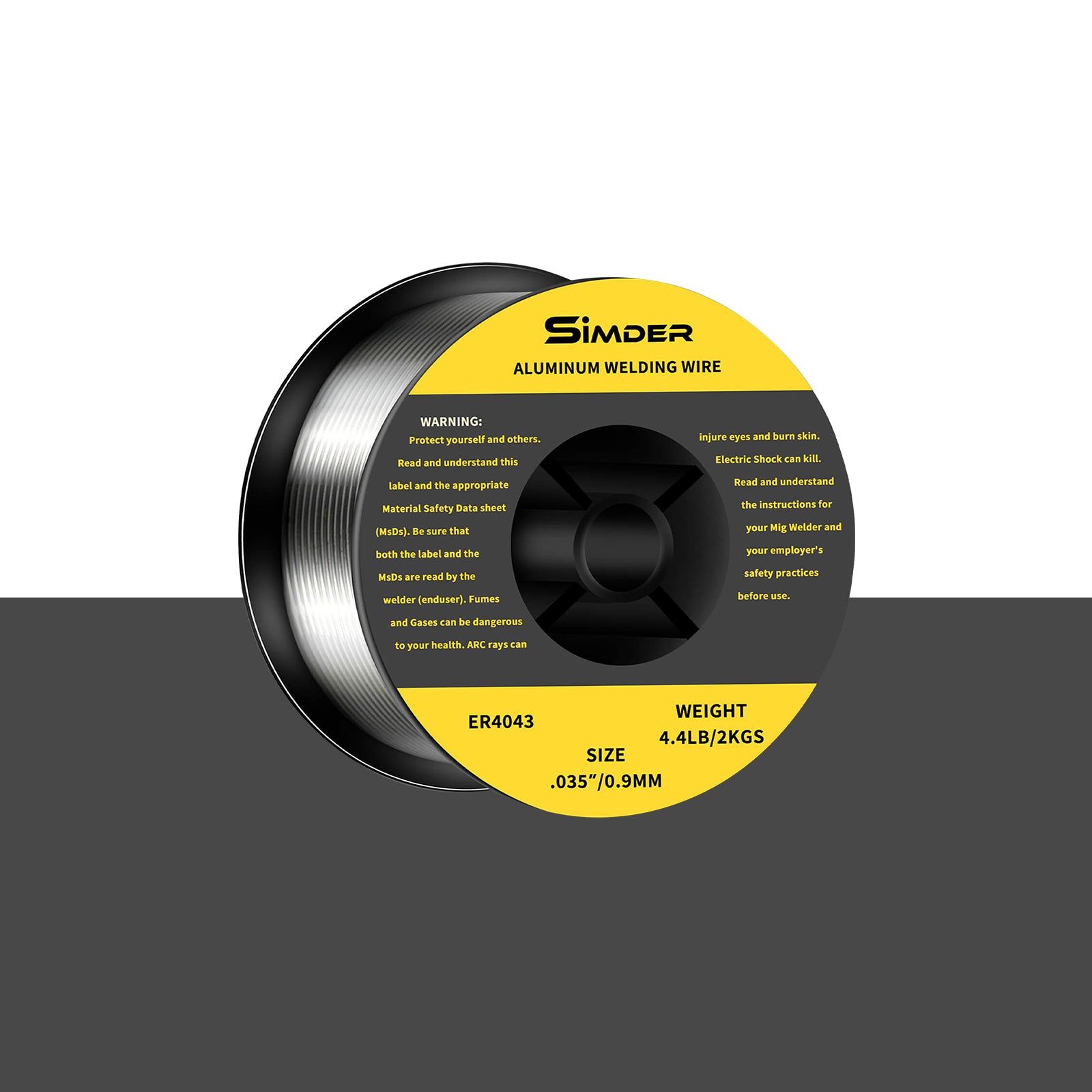 Cable de soldadura de aluminio de silicio ssimder ER4043 .035 