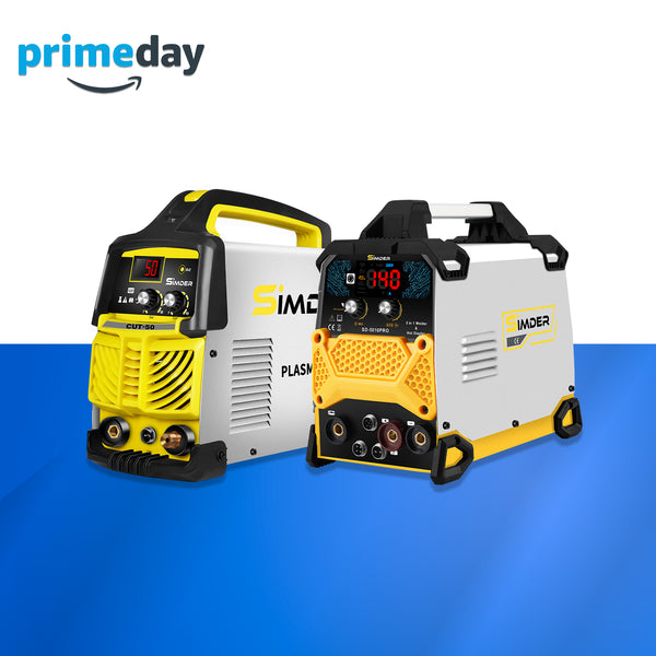 Taglierina al plasma ad arco pilota SSIMDER CUT-50PRO + saldatrice 5 in 1 SD-5010PRO, pinzatrice a caldo e saldatore