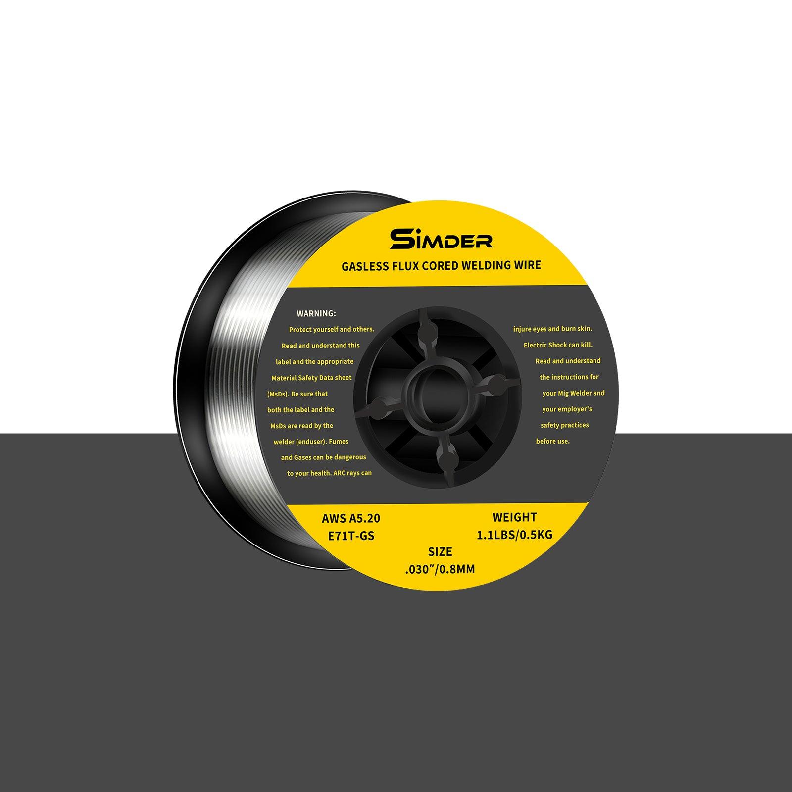 Flux core welding wire spool