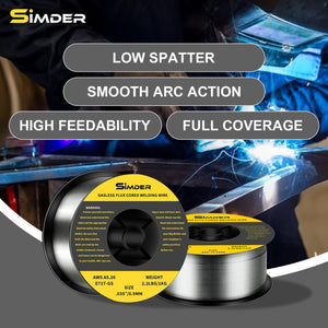 SSimder Flux Core Welding Wire E71TGS.035" 2lbs - wiring guide