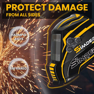 SSimder Auto Darkening True View Welding Helmet RLM-800B