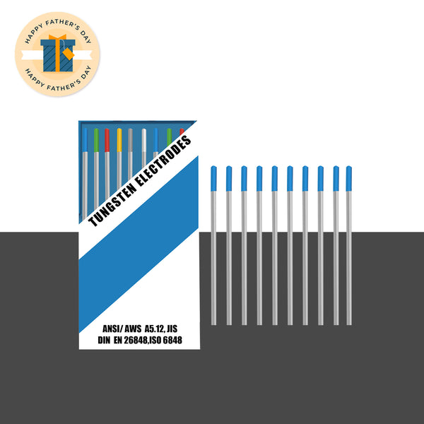Elettrodo di tungsteno per saldatura TIG blu SSimder WL20, confezione da 10