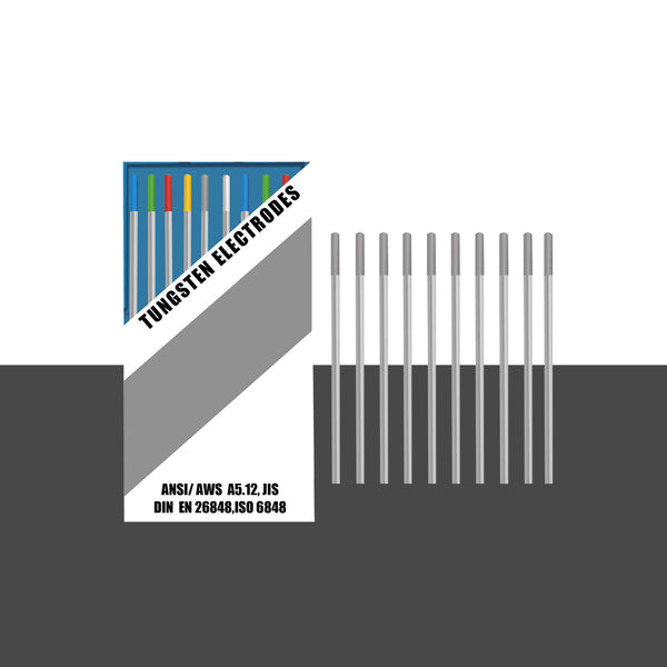 Elettrodo di tungsteno per saldatura TIG grigio SSimder WC20, confezione da 10