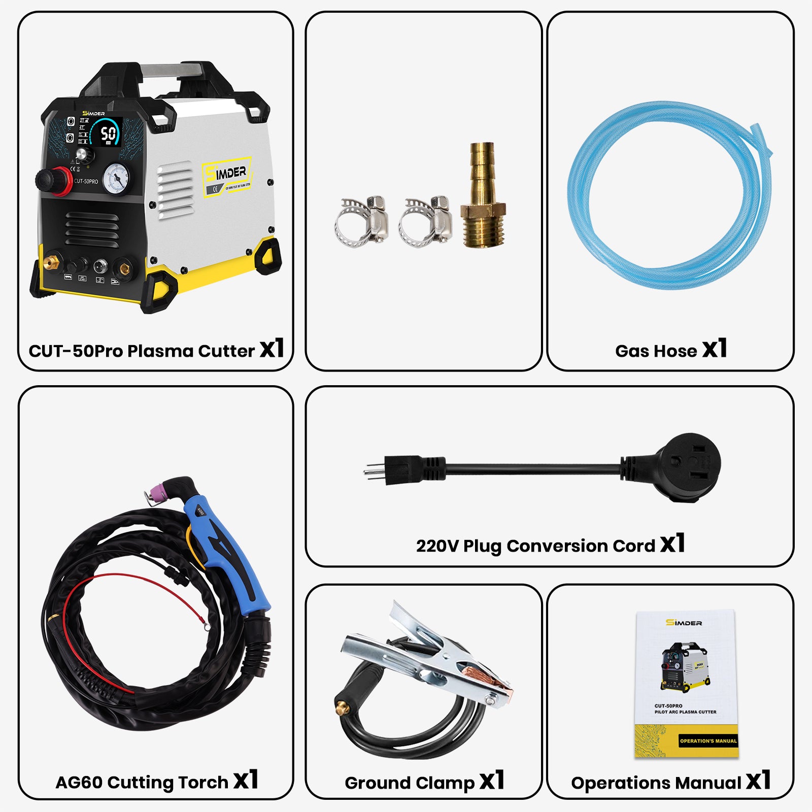 Taglierina al plasma ad arco pilota SSIMDER CUT-50 PRO