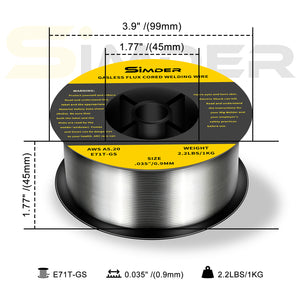 SSimder Flux Core Welding Wire E71TGS.035" 2lbs