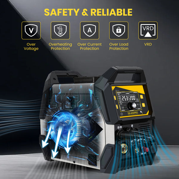 SSimder SD-4050 Pro 10-in-1  Aluminum MIG Welder Plasma Cutter Combo