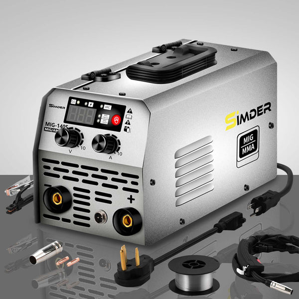 SSimder MIG-140S Gasless 2 in 1 MIG Welder