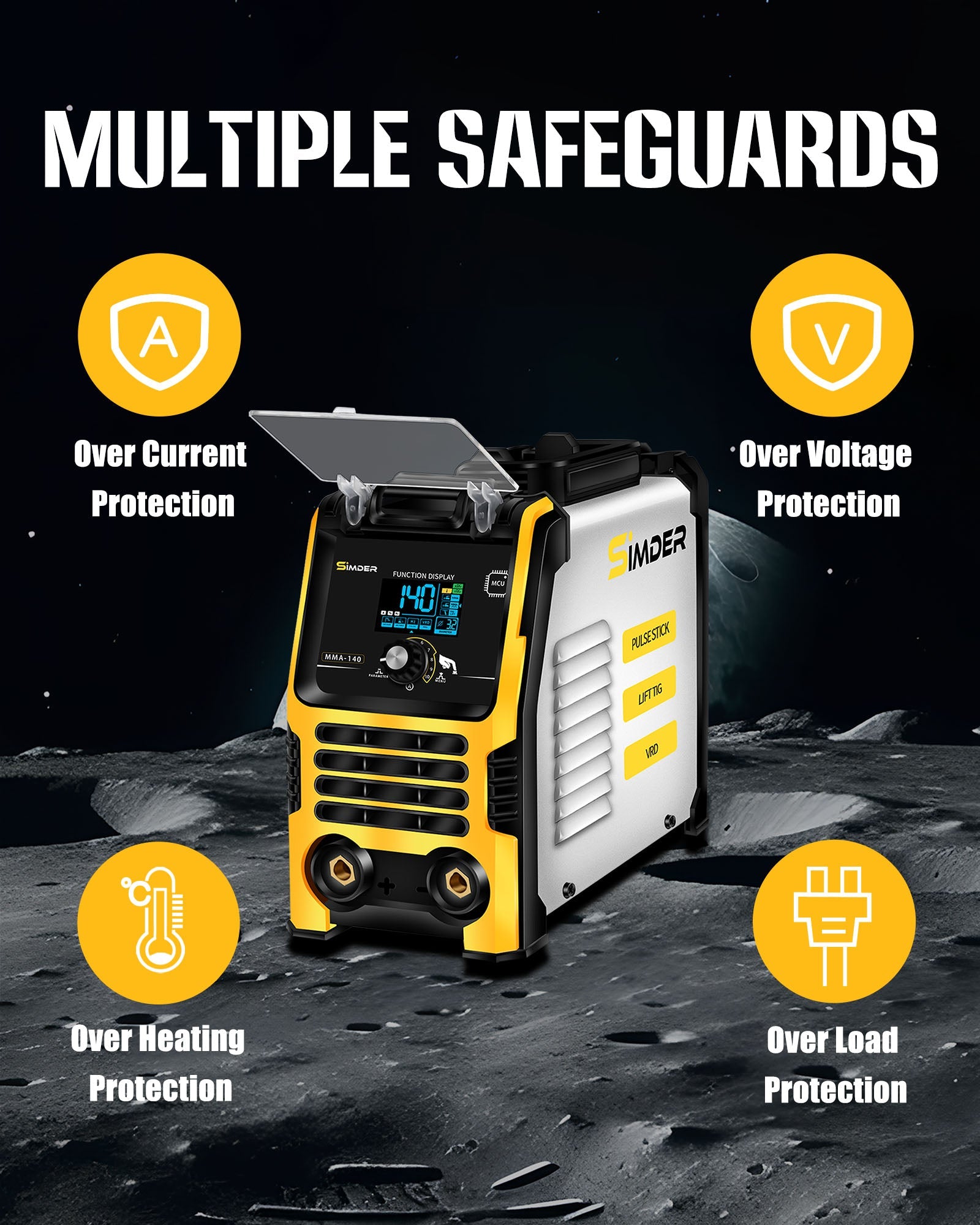 SSIMDER MMA-140 3 en 1 soldador de palo de pulso