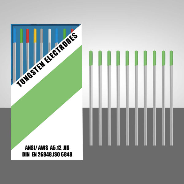 SSIMDER WP Green Tig Welding Tungsten Electrode 10 Pack